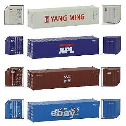 10pcs Cargo Box Model Shipping Containers Plastic Trains Magnets N Scale 1160