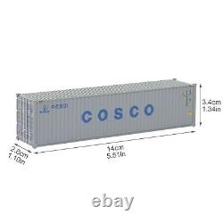 10pcs Containers Model HO Scale Plastic 40ft Trains Wagons 187 Railway Carriage