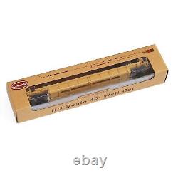 3pcs Center Flat Car Model HO Scale Well 187 Depressed Railway Wagon Freight