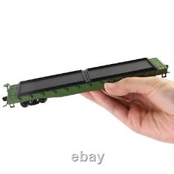 3pcs Flat Car Model HO Scale 52ft Pure Color Flatbed Carriage 187 Freight Lots