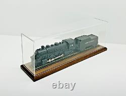 42 O Scale Model Train Display Case, Walnut Base