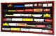 Ho Scale Model Train Display Case Cabinet Wall Rack With98% Uv Protection- Lockabl