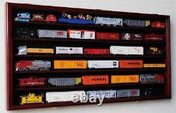 HO Train Display Case Cabinet for HO Scale Model Train Set Lockable 98% UV