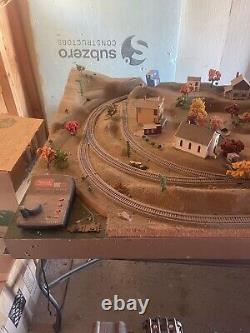 Ho scale model train layout