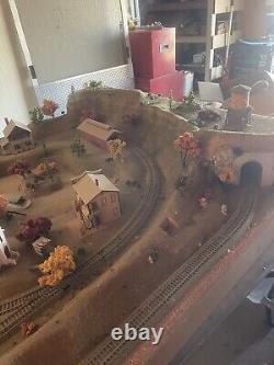 Ho scale model train layout