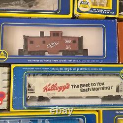 Huge Lot Tyco Athearn HO Scale Model Train Locomotive Cars Tracks Accesories