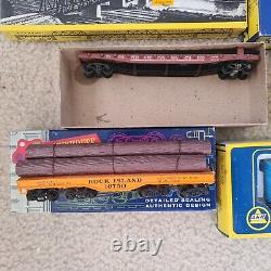 Huge Lot Tyco Athearn HO Scale Model Train Locomotive Cars Tracks Accesories