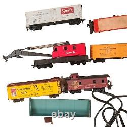 Huge Lot Tyco Athearn HO Scale Model Train Locomotive Cars Tracks Accesories