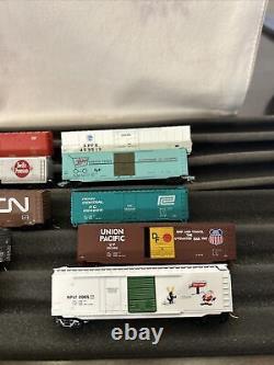 Lot Of 10 N Scale Model Train Boxcars. Libby's, Pepsi Cola, Etc