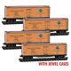 Micro-trains N 98300219 Pacific Fruit Express Pfe Wood Reefer Freight Set Mtl