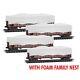 Micro-trains N 99302239 Soo Line Mow Ballast Hopper Tarps Freight Car Set