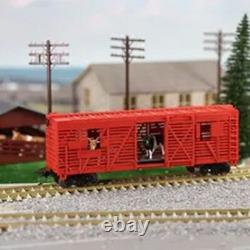 Model Car Cattle Wagon 3 Units Evemodel Trains HO Scale 187 40' Stock Accessory