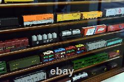 N Scale Train Model Trains Display Case Cabinet Wall Rack With 98% UV Lockable -Wa