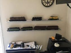 O SCALE TRAIN DISPLAY SHELVES 12 PACK Aluminum Model Railroad O Gauge