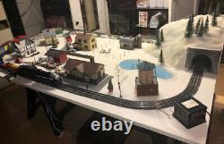 O scale model train layout