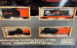 STIHL Collector's Series Norscot Model Train Set HO Scale Timbersports Series