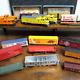 Toy Train Lot Locomotive Model Set Of 17 Freight Cars Diesel Engine Ho Scale