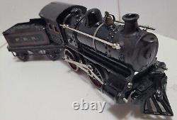 VINTAGE BING TRAIN SET WithCAST IRON LOCOMOTIVE & TIN PLATE CARS