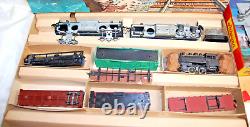 Vintage HO Scale Model Train Cars, Tracks, Plus Lot FOR PARTS ONLY XM1586