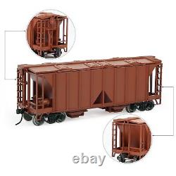 Wagon 3pcs Ho Scale 2-bay Covered Hopper Car 187 Model Trains Freight Car C8760