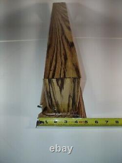 Zebra Wood Model Train Display Case HO Scale With Light