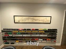 ÉTAGÈRES D'AFFICHAGE DE TRAIN À L'ÉCHELLE O 12 PACK Modélisme ferroviaire en aluminium O Gauge