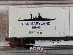 En échelle N, Set de 7 wagons de marchandises BOXCARS de la Seconde Guerre mondiale à Pearl Harbor, Rare MTL 993 21 050 Nouveau