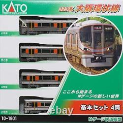 Ensemble de base de la ligne de boucle d'Osaka KATO N échelle 323 système 4 voitures 10-1601 Modèle de train