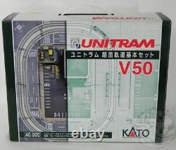 Ensemble de base de train miniature KATO N scale V50 Unitram Tramway (Tramway Unitram) 40-800 avec rails de chemin de fer