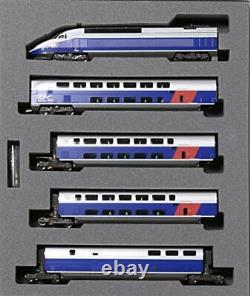 Ensemble de trains miniatures KATO à l'échelle N TGV Réseau Duplex 10 voitures 10-1529 modèle de chemin de fer français