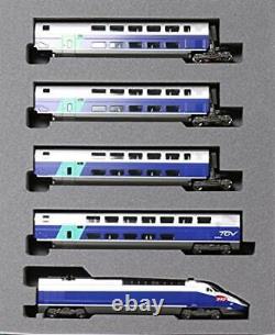 Ensemble de trains miniatures KATO à l'échelle N TGV Réseau Duplex 10 voitures 10-1529 modèle de chemin de fer français