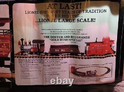 Ensemble de trains spécial Lionel Gold Rush à grande échelle de 1987, modèle G n° 8.