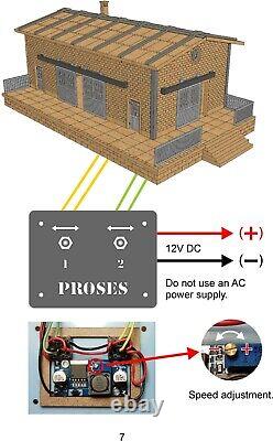 Kit d'entrepôt à l'échelle HO avec portes motorisées fonctionnelles (voir vidéo) pour train miniature