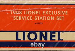 Lionel O 6-21753 Lionville Fire Service Station Train Set Factory Sealed, Tmcc

<br/>
 	<br/>
Translation: Lionel O 6-21753 Ensemble de train de la station de service d'incendie de Lionville, usine scellée, Tmcc