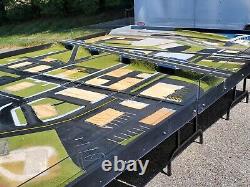 Maquette de train à l'échelle HO / Chemin de fer / Planche de circuit de voitures à fente 15' L x 7' W P/U VA