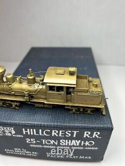 Modèle de train miniature à l'échelle HO en laiton PFM Atlas United Hillcrest Railroad 25 Ton Shay du Japon